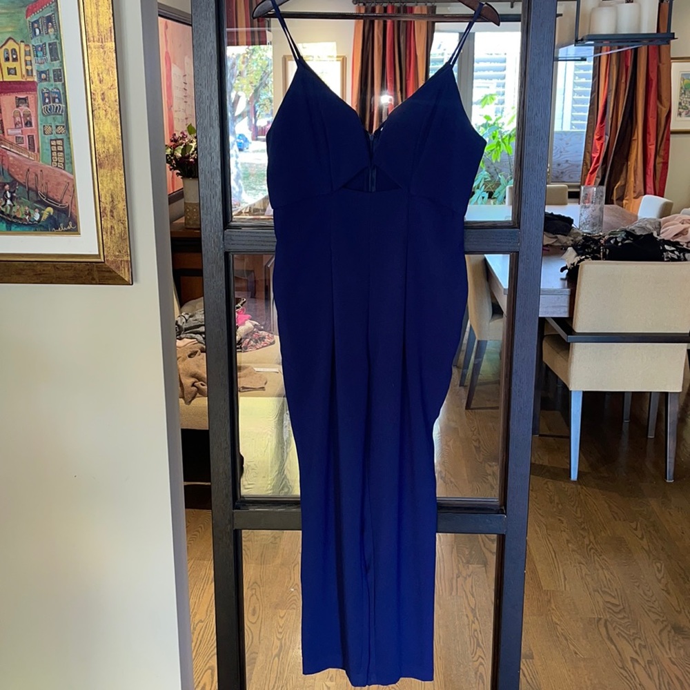 L’Artiste dark blue sleeveless jumpsuit size L